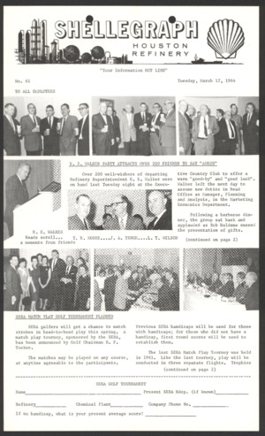 Shellegraph, No. 61, March 17, 1964 
