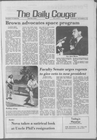 The Daily Cougar. Vol. 46, No. 22, September 26, 1979.