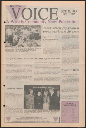Houston Voice, No. 782, October 20, 1995