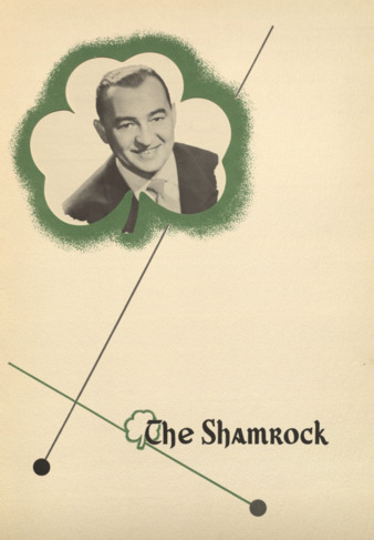 The Shamrock Hotel menu, Decmeber 10, 1949