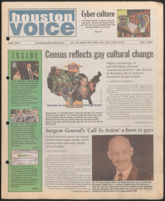 Houston Voice, No. 1080, July 6, 2001