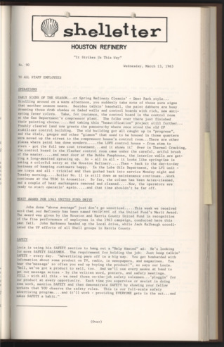 Shelletter, No. 90, March 13, 1963