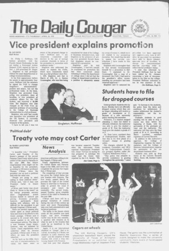 The Daily Cougar. Vol. 44, No. 112, April 20, 1978.