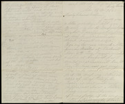 Letter from William Edgerton to Dorothy Edgerton, regarding a drawing of his tent