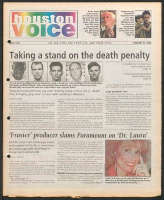 Houston Voice, No. 1009, February 25, 2000