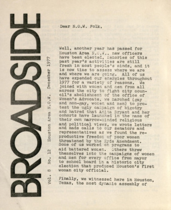 Broadside, Vol. 8, No. 12, December 1977