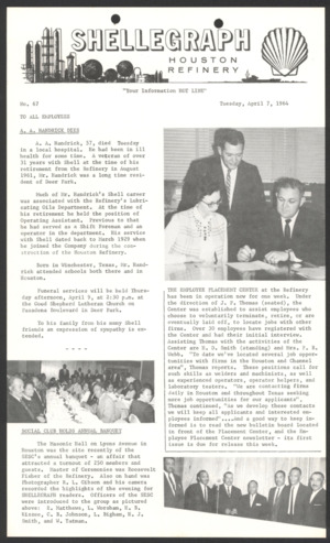 Shellegraph, No. 67, April 7, 1964