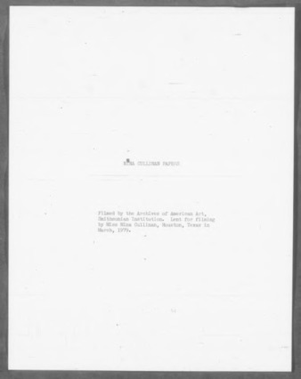 Nina J. Cullinan newspaper clippings featuring architecture and art, 1959