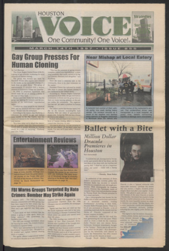 Houston Voice, No. 855, March 14, 1997