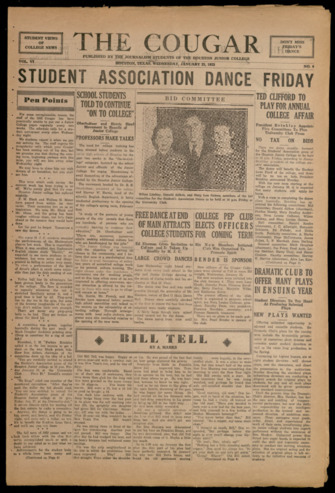The Cougar, Vol. 6, No. 6, January 25, 1933