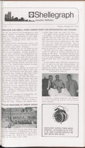 Shellegraph, No. 40, October 29, 1971