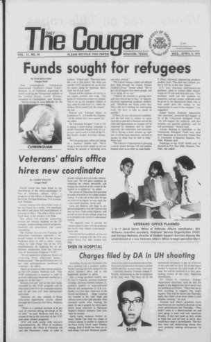 The Daily Cougar. Vol. 41, No. 95, April 9, 1975.