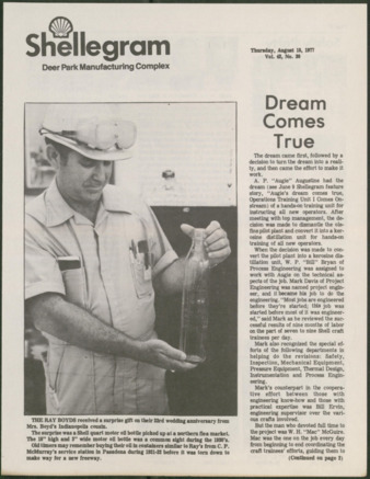 Shellegram, Vol. 42, No. 30, August 18, 1977