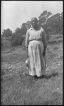 Woman posing in a dress