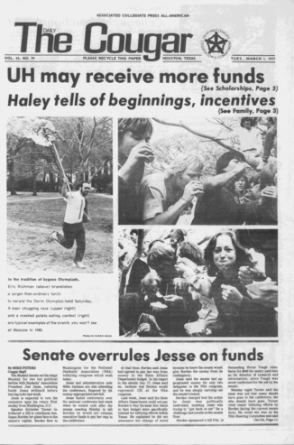 The Daily Cougar. Vol. [43], No. 79, March 1, 1977.