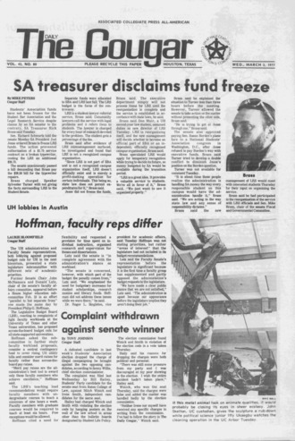 The Daily Cougar. Vol. [43], No. 80, March 2, 1977.