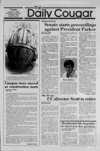 The Daily Cougar. Vol. 50, No. 62, January 31, 1984.