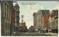 Looking down Main Street from Elks Building, Dallas, Texas
