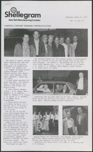 Shellegram, Vol. 42, No. 10, March 17, 1977