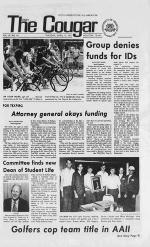 The Daily Cougar. Vol. 39, No. 101, April 17, 1973.