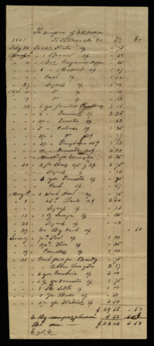 Bill to W. B. Patterson