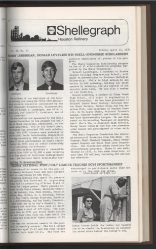 Shellegram, Vol. 37, No. 15, April 14, 1972