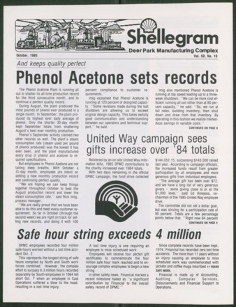 Shellegram, Vol. 50, No. 10, October 1985