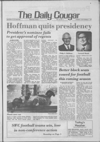 The Daily Cougar. Vol. 46, No. 11, September 11, 1979.