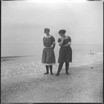 Two women near water