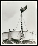 President's flag flying from the mainmast of the USS Houston (CA-30)