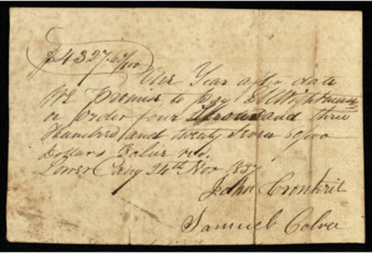 Bill from E. R. Wightman to William Fream