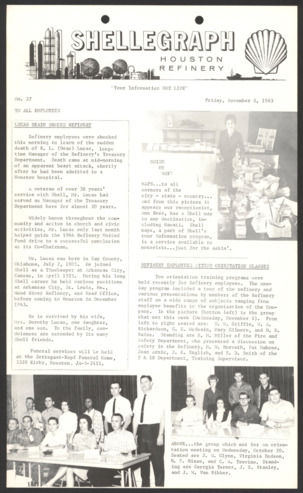 Shellegraph, No. 27, November 8, 1963 