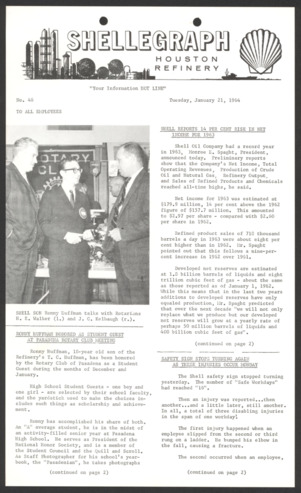 Shellegraph, No. 46, January 21, 1964 