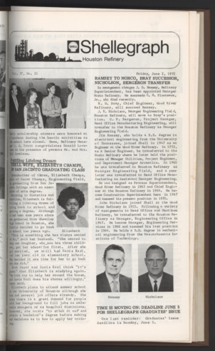 Shellegram, Vol. 37, No. 21, June 2, 1972