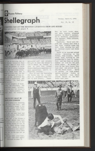 Shellegram, Vol. 39, No. 10, March 8, 1974