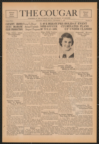 The Cougar, Vol. 3, No. 11, December 11, 1936