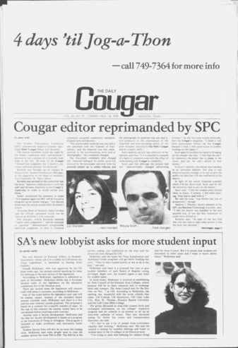 The Daily Cougar. Vol. 45, No. 57, November 14, 1978.