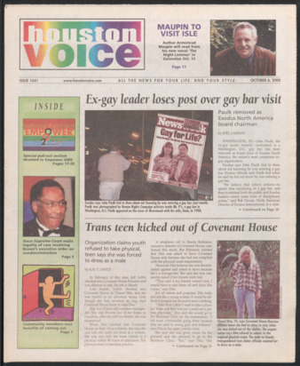 Houston Voice, No. 1041, October 6, 2000