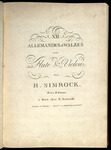 XII Allemandes et Walzes pour Flûte & Violon