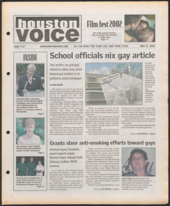 Houston Voice, No. 1127, May 31, 2002