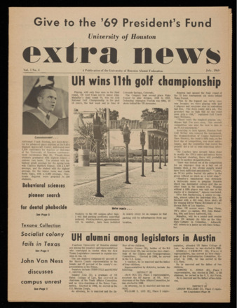 University of Houston Extra News, Special Homecoming Edition, 1969