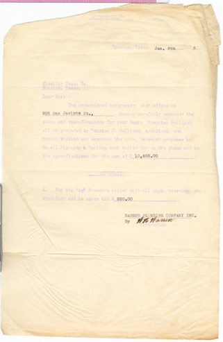 Bidding blank from W. H. Warrin to Fidelity Trust Co.