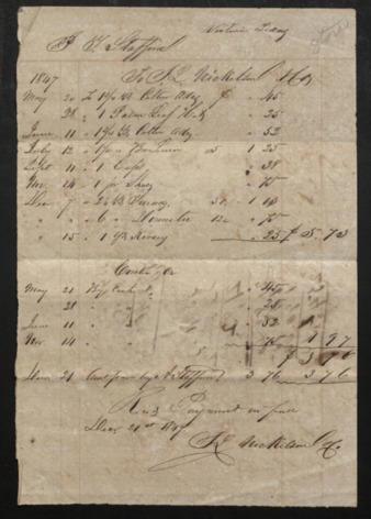 Bill to J. T. Stafford