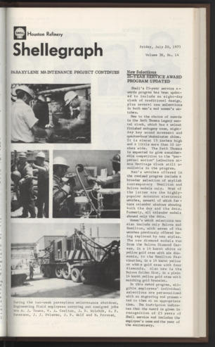 Shellegraph, Vol. 38, No. 14, July 20, 1973