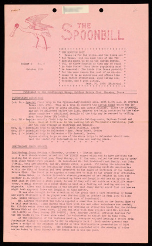The Spoonbill, Vol. 5, No. 6, October 1956