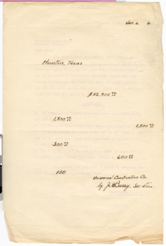 Bidding blank from J. A. Barry to Fidelity Trust Co.