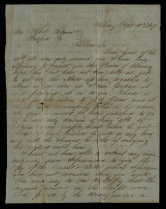 Letter from Y. G. Huss to Abel Adams regarding legal favor done by Adams and elections