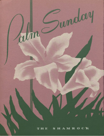 Palm Sunday concert program