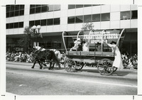Horse drawn wagon for Frontier Fiesta