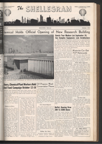 The Shellegram, Vol. 18, No. 9, October 1953
